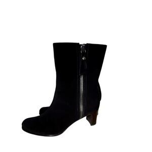 Stuart Weitzman Women’s Heel Ankle Boots 6M Black Side Zipper